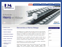 Tablet Screenshot of hierrosmalaga.com